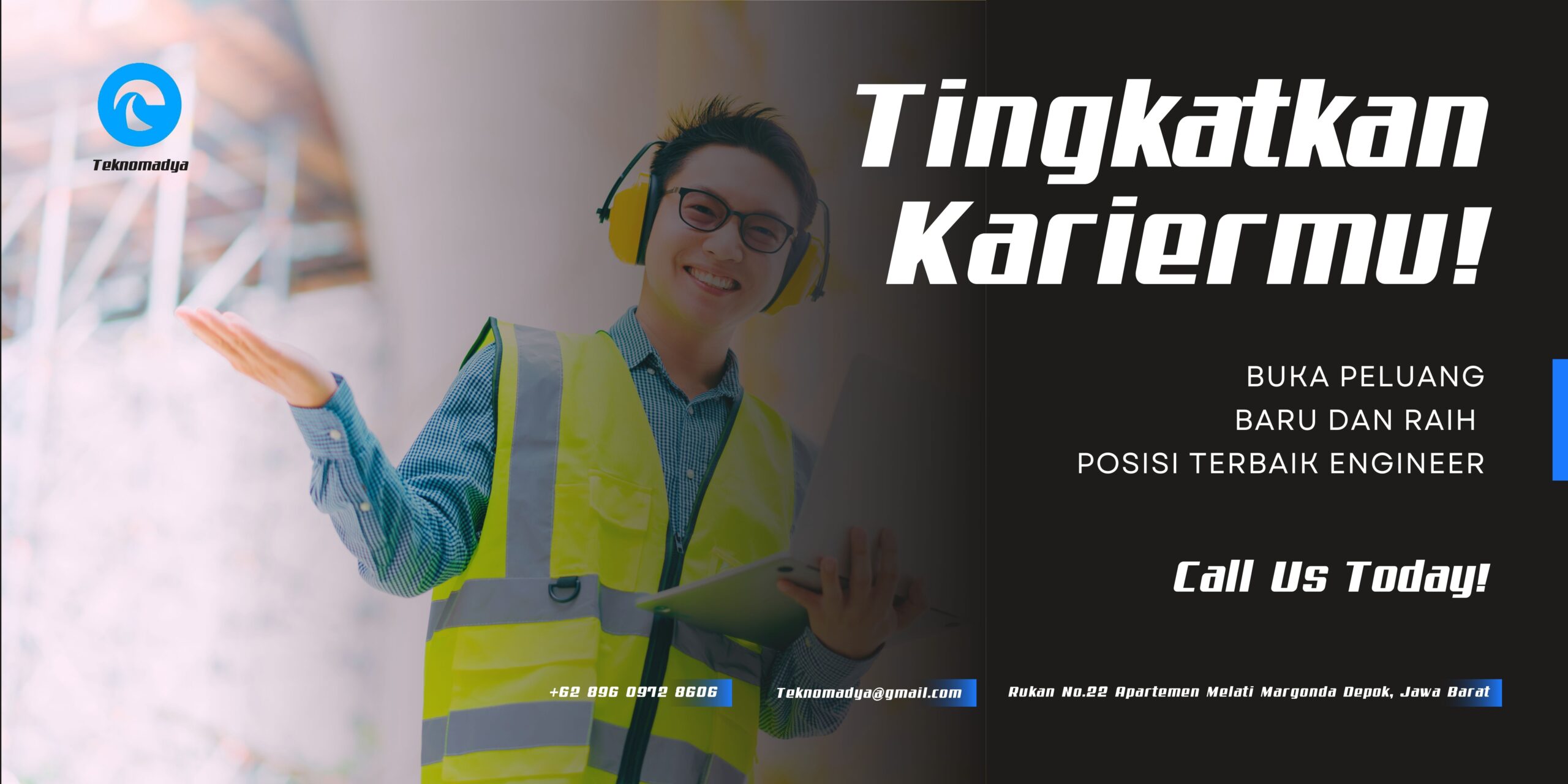 Black and Green Modern Construction Office Banner (4)